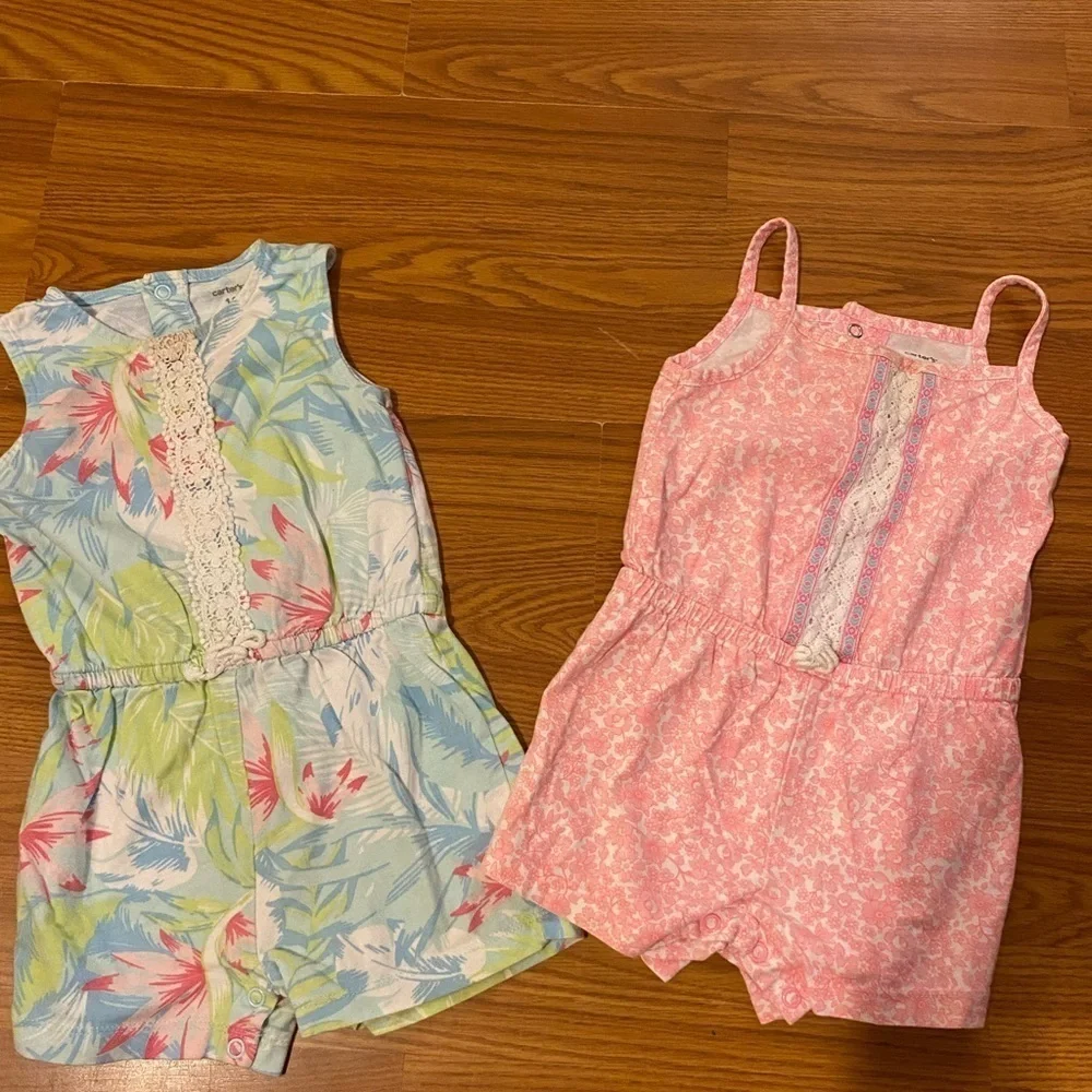 Set of 2 Carters Summer Jumpers size 18 Months (DO)